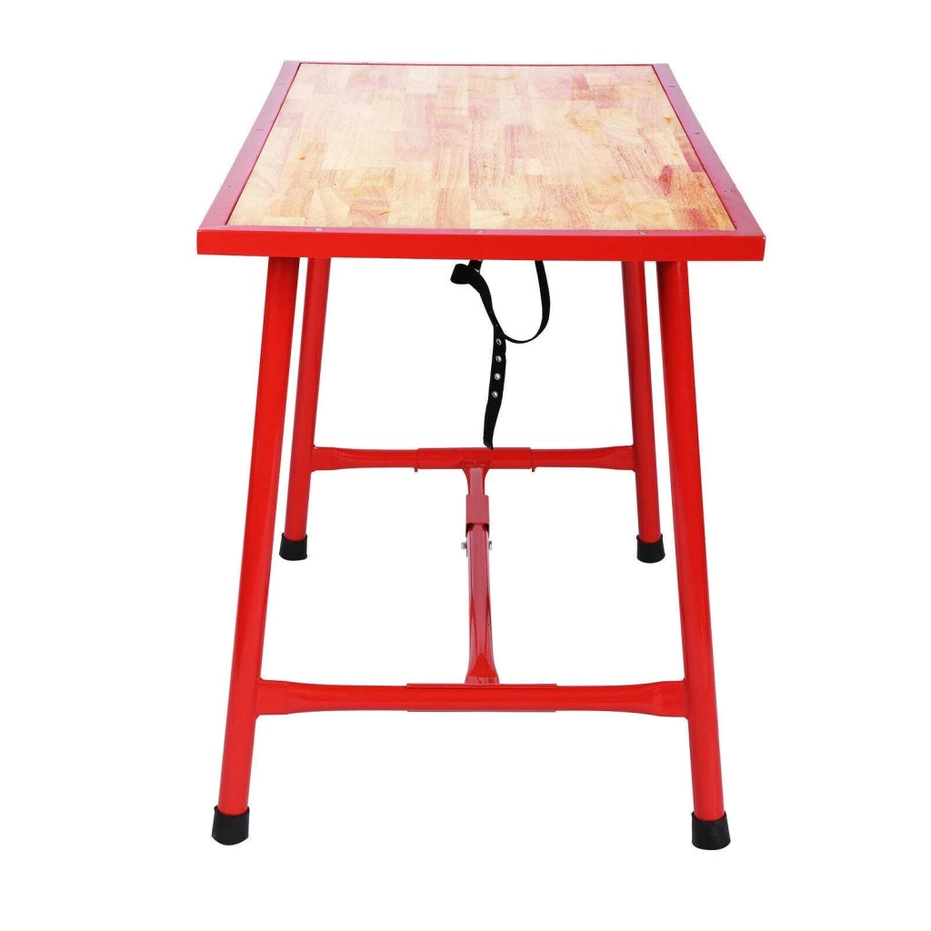 Banco da lavoro pieghevole tavolo da officina 120 cm legno 16_0000517