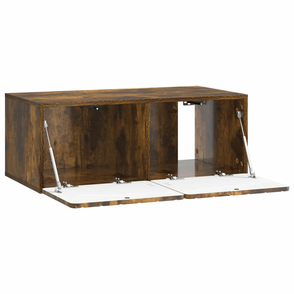 Mobile Porta TV da Muro Rovere Fumo 78,5 x 41 x 30 cm 898350