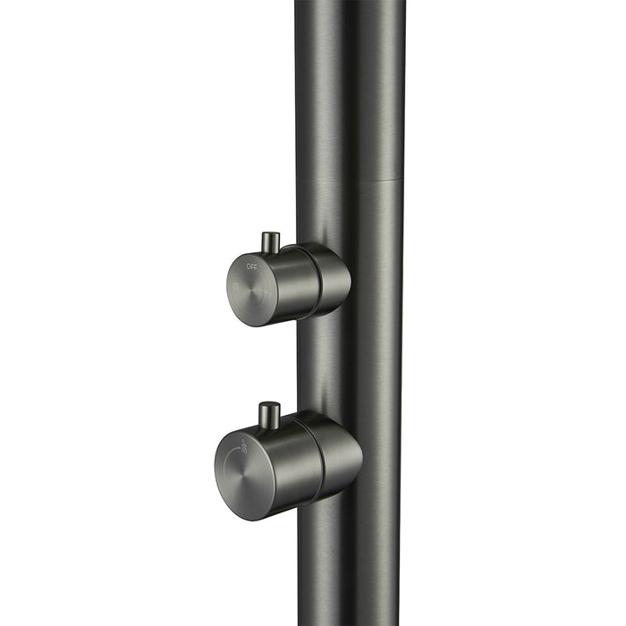 Doccia da Giardino 228,9x18x25 cm con Soffione e Lavapiedi Sined Quartu Canna di fucile