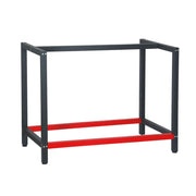 Gamba per banco da lavoro da 100 cm acciaio rosso antracite supporto per scrivania imballaggio per officina 16_0002507