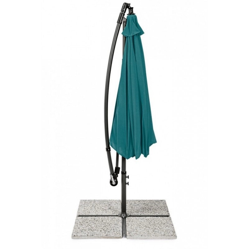 Ombrellone da giardino con braccio a 360°Texas cm 300x h260 Antracite/Pavone