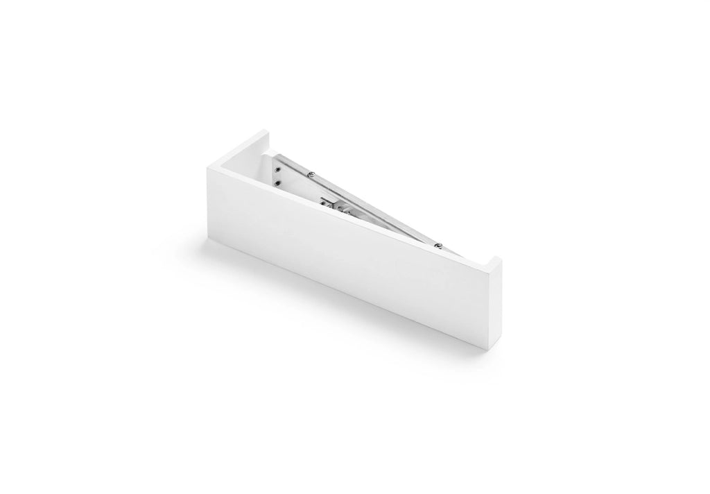 Applique TEOS Parete 2 Luci bianca in gesso doppia emissione attacco G9 34cm