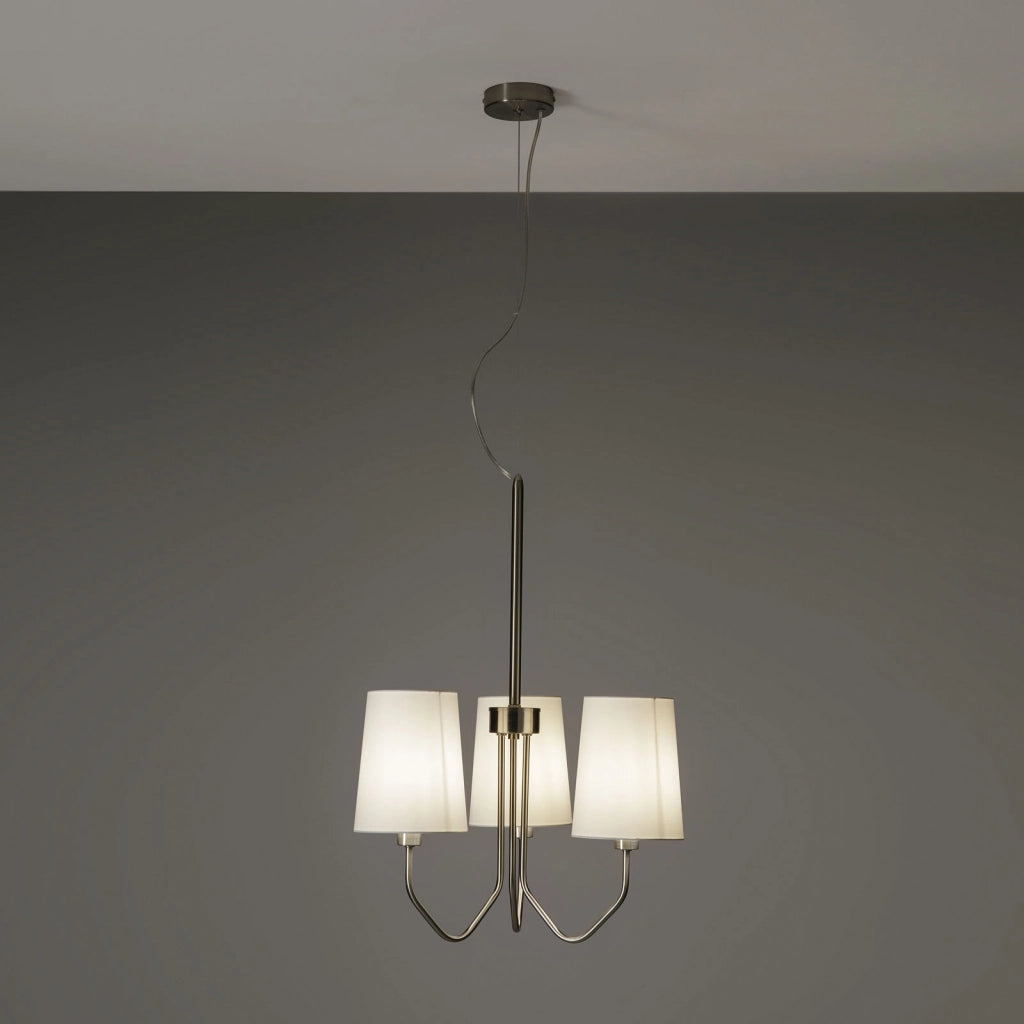 Lampadario 3L  ALVAR nichel