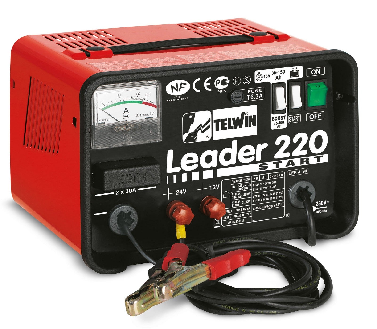 caricabatteria leader 220 start cod:ferx.5756