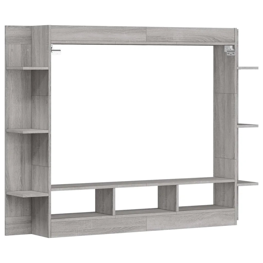Mobile Porta TV-Mobile per TV-Credenza TV Grigio Sonoma 152x22x113cm in Legno Multistrato
