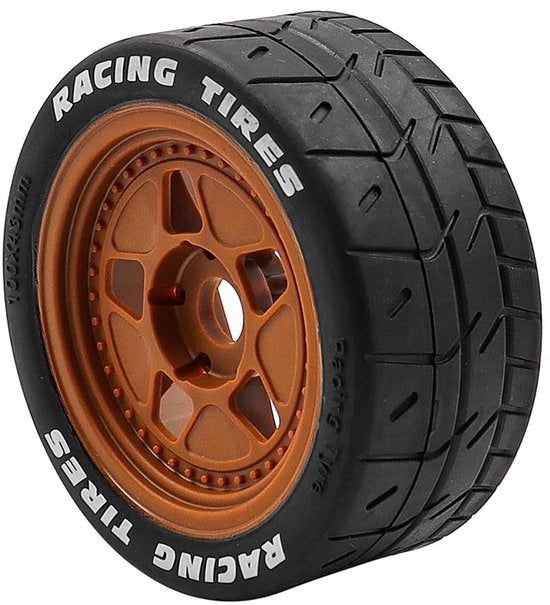 Set di cinghie RC 4 pezzi - Pneumatici per derapaggio - Adatto per modelli RC 1/7 e 1/8 - Resistenti e resistenti al logorio - Set di ingranaggi metallici - Facile da installare - Pneumatici RC
