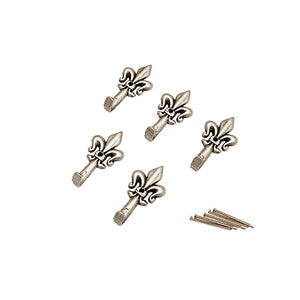 GANCIO P/QUADRO GIGLIO 33 MM ARGENTO BL 5 PZ- DIESSE- 12,0 confezione