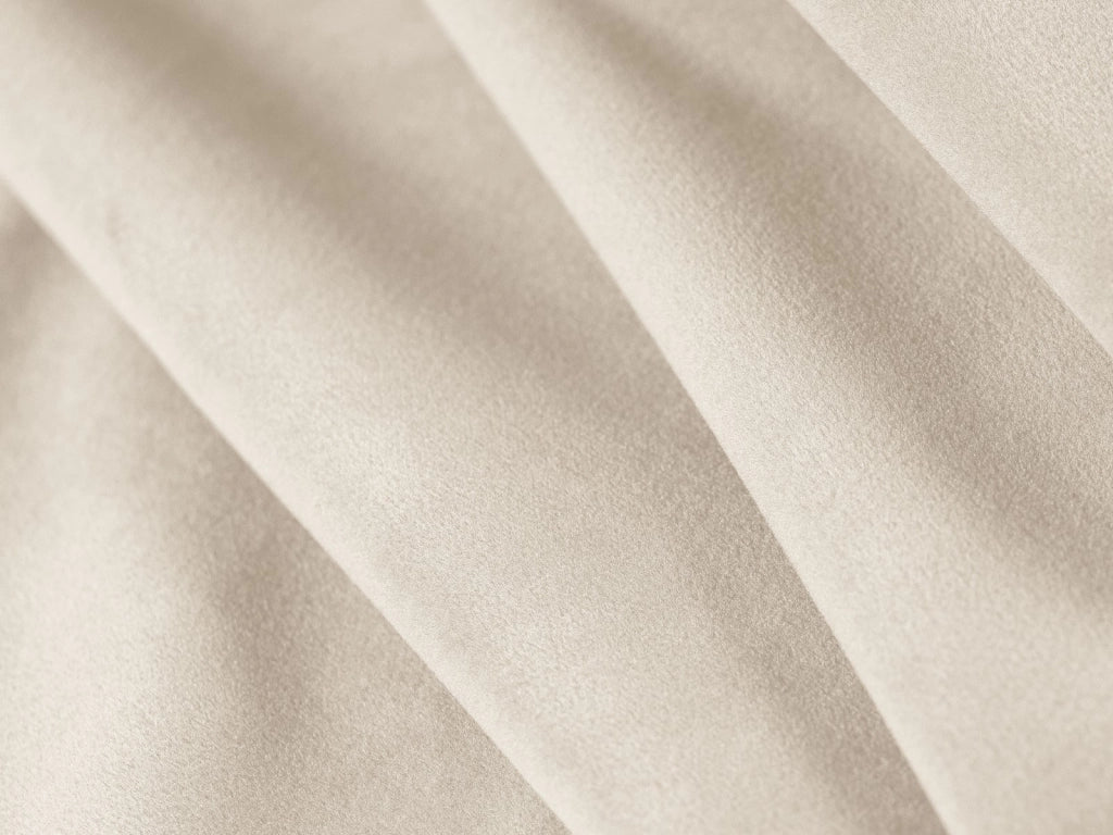 Cosmopolitan Design - Divano angolare sinistro "Tulum" 4 posti in velluto beige chiaro 