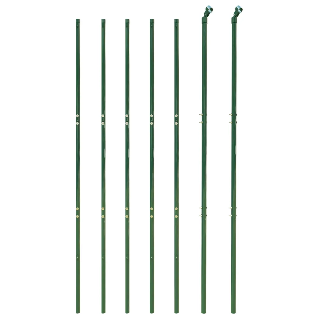 Recinzione Metallica con Picchetti Ancoraggio Verde 1,4x10 mcod mxl 119083