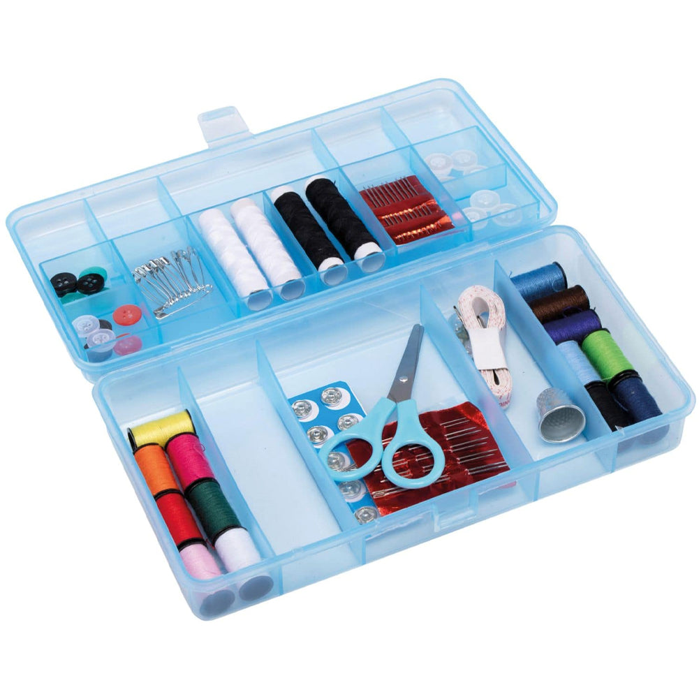 Set da Cucito 78 Pezzi Scatola per Cucire da Viaggio Portatile con Ago e Filo