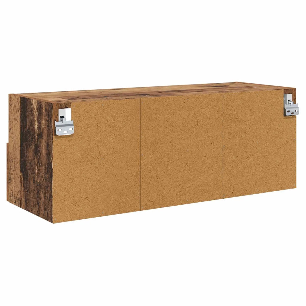 Mobiletti TV da Parete 2 pcs Legno vecchio 80 x 30 x 30 cm