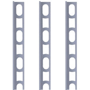 Profili in alluminio verniciato colore 127 grigio artico a l per finitura parete proangle *** pezzi 3 pz, confezione 1