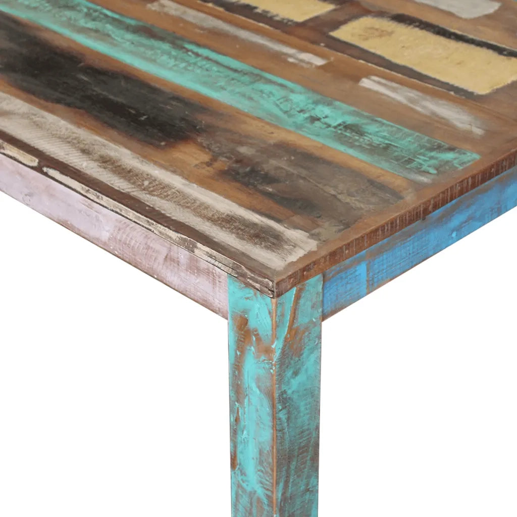 Tavolo da Pranzo in Legno Massello di Recupero 80x82x76 cm 243452