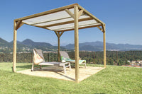 Pergola Ponza 300X300 Legno di Pino Massello impregnato in autoclave