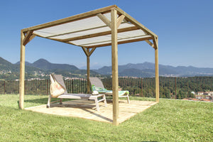 Pergola Ponza 300X300 Legno di Pino Massello impregnato in autoclave
