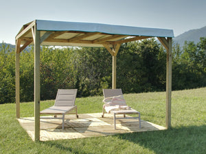 Telo di Copertura Ombreggiante PVC Impermeabile per Pergola 300X300