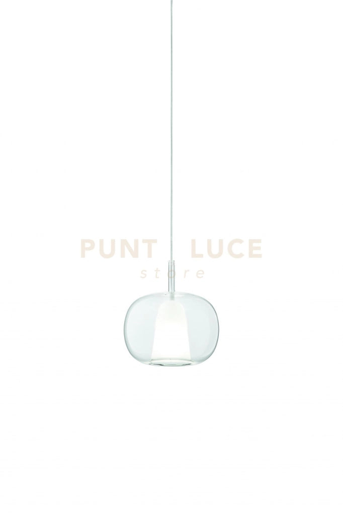 VETRO THELMA 2 TRASPARENTE D.25CM H.27CM 1 LUCE ATTACCO E27 BASE D'ATTACCO ACQUISTABILE SEPARATAMENTE