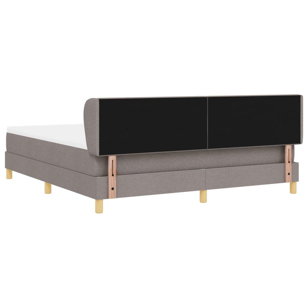 Letto con Materasso - Tortora 180x200 cm Tessuto