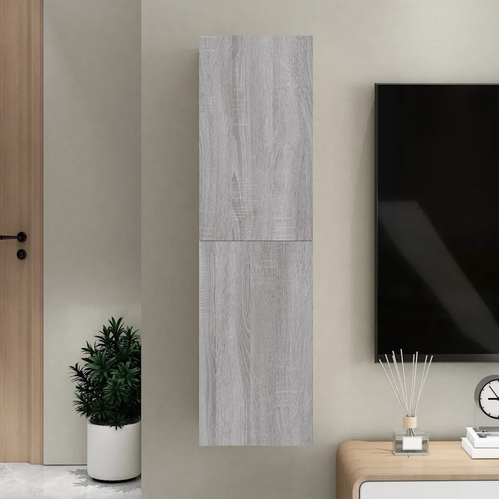Mobile Porta TV a Parete Grigio Sonoma 30,5x30x110 cm 826678