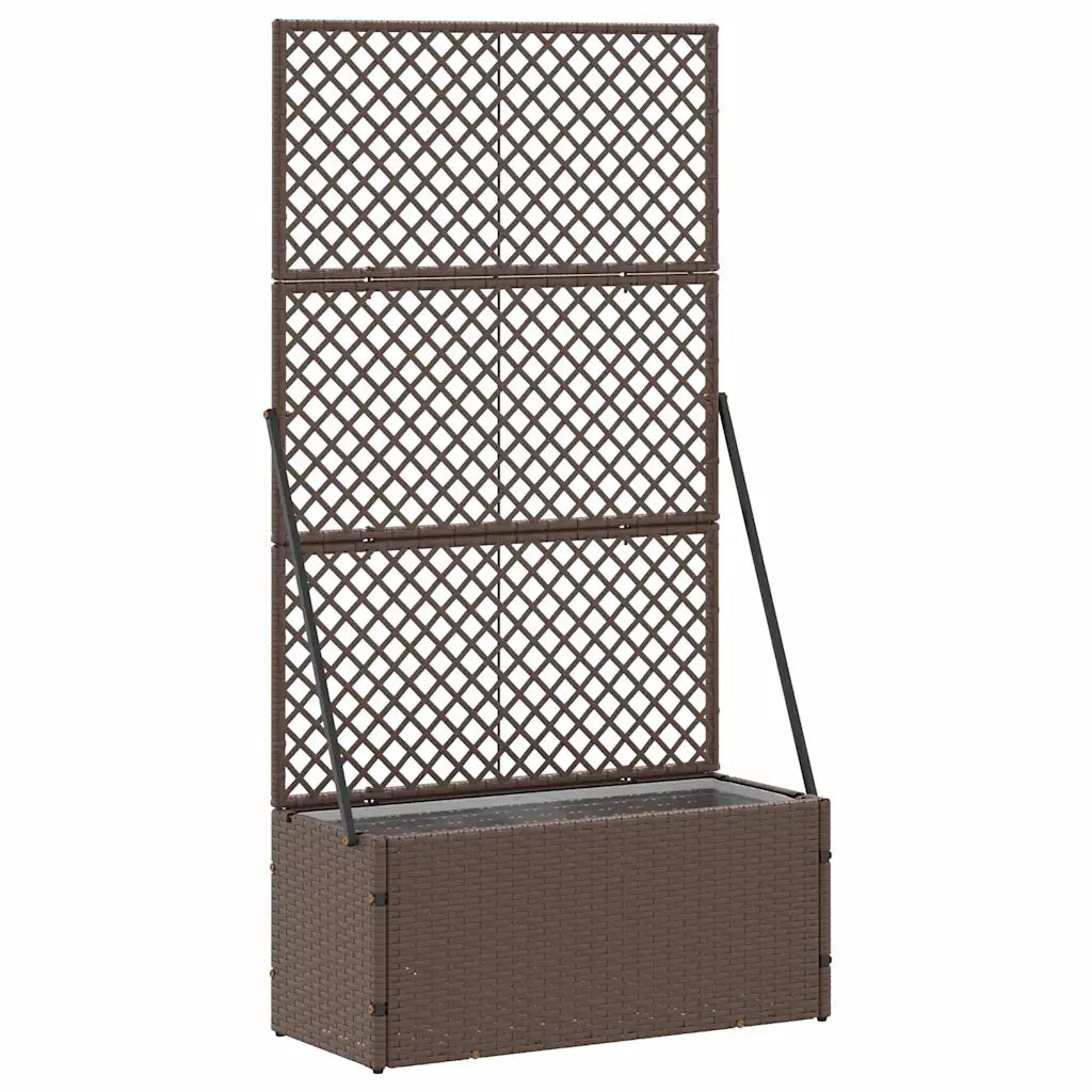 vidaXL Fioriera Marrone 70 x 30 x 135 cm Metallo