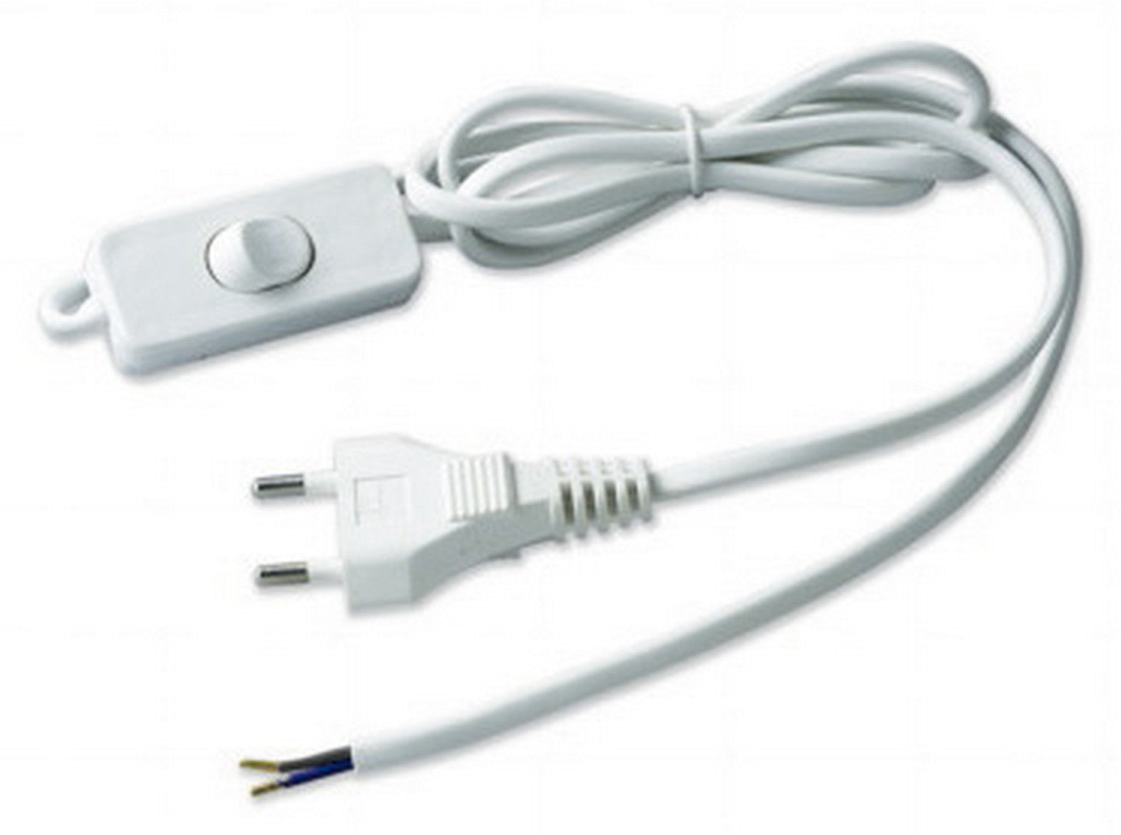 cavo ml.1,5 2x0,75 con interruttore bianco cod:ferx.575.stock