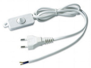 cavo ml.1,5 2x0,75 con interruttore bianco cod:ferx.575.stock