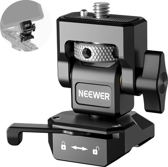 Monitor di camera - 1/4 pollici viti per monitor di campo 5 pollici e 7 pollici - Compatibile con Atomos Ninja V - 360° girevole - 180° inclinabile ammortizzato regolabile - Compatibile con gabbia - X01NSK619