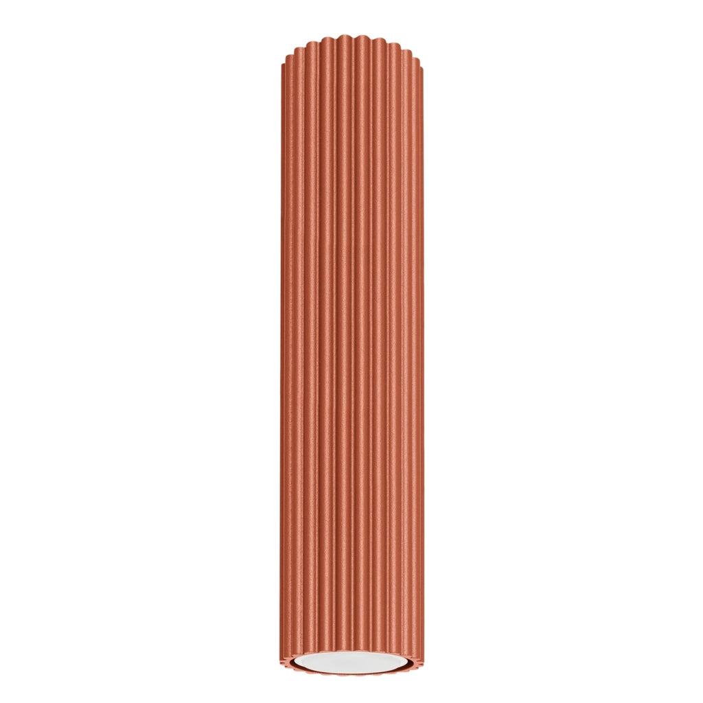 Spot soffitto GRAVIO Pure Lume tubo 30cm GU10 ocre rosso
