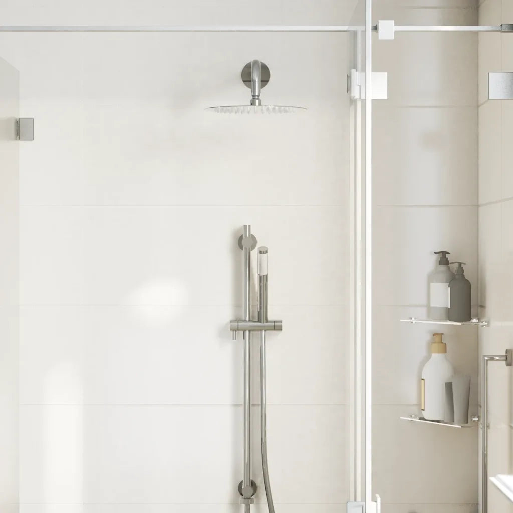 Testa Doccia a Pioggia in Acciaio Inox 304 25 cm Rotonda 4103893