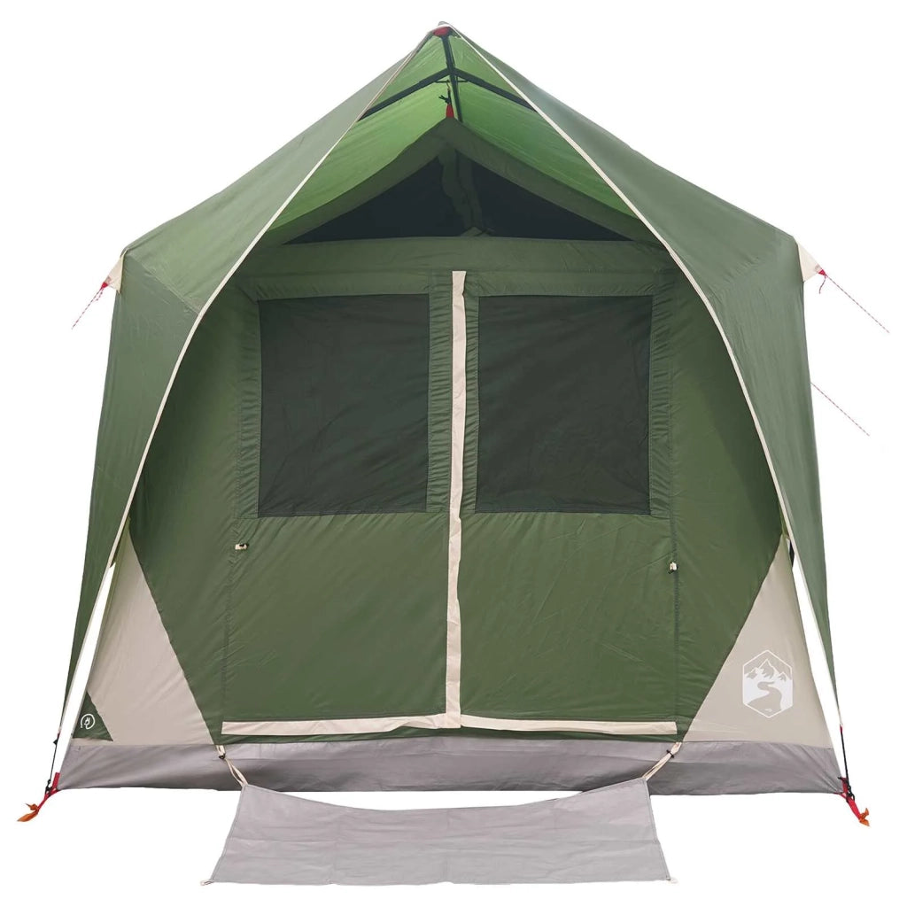 Tenda a tunnel con tetto Verde 8 persone Poliestere e Acciaio 42028657