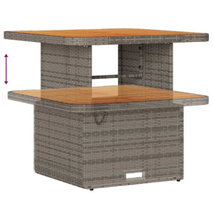 vidaXL Set Divano da Giardino con cuscino 8 pcs Grigio 80 x 80 x 71 cm