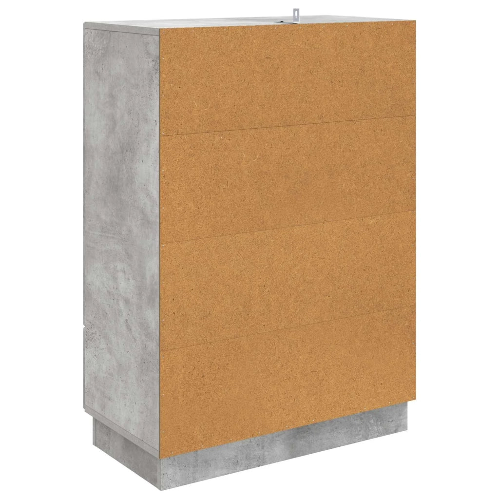 Credenza Grigio Cemento 66 x 34,5 x 92 cm Legno ingegnerizzato 895358