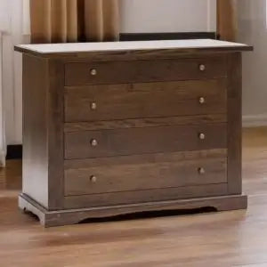 Comò casettiera in legno mod toscano noce