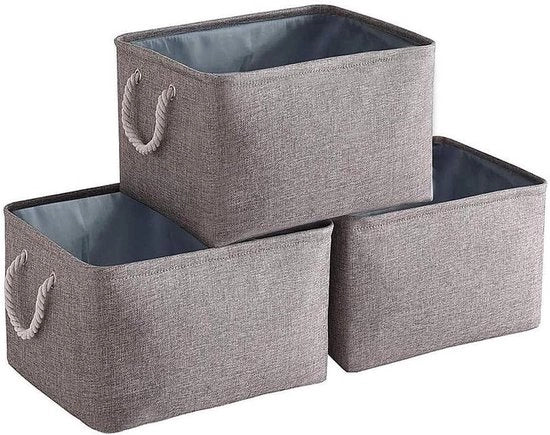 Organizzatore Opvougbile in Stile - Scatola di Archiviazione in Grigio