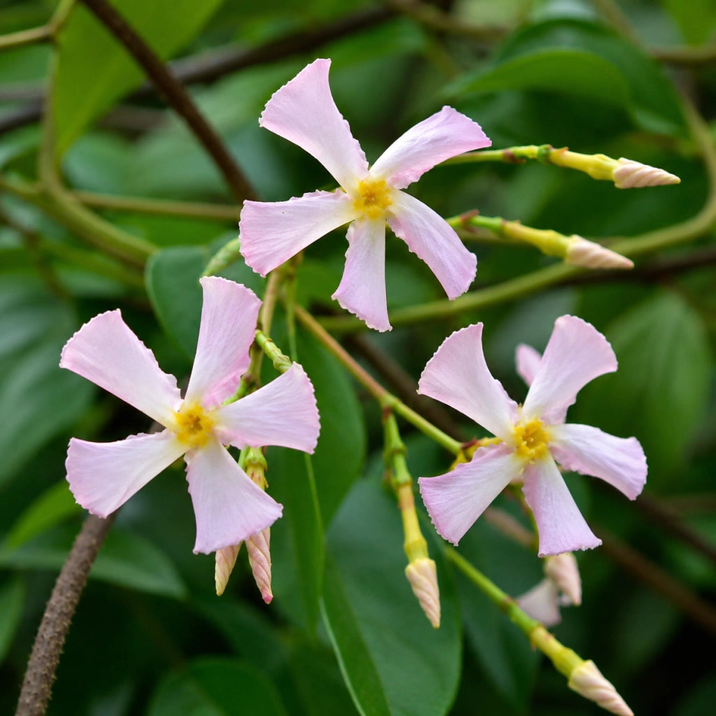 Gardenaria Falso Gelsomino - Trachelospermum jasminoides 'Rose' - Pianta rampicante ornamentale da esterno Altezza: 100/125 cm (vaso19)