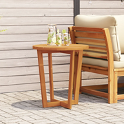 Tavolino da giardino rotondo Ø70x75 cm in Legno Massello di Acacia 4108133