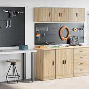 Armadi da Garage 2 pz Rovere Sonoma in Legno Multistrato 3328298