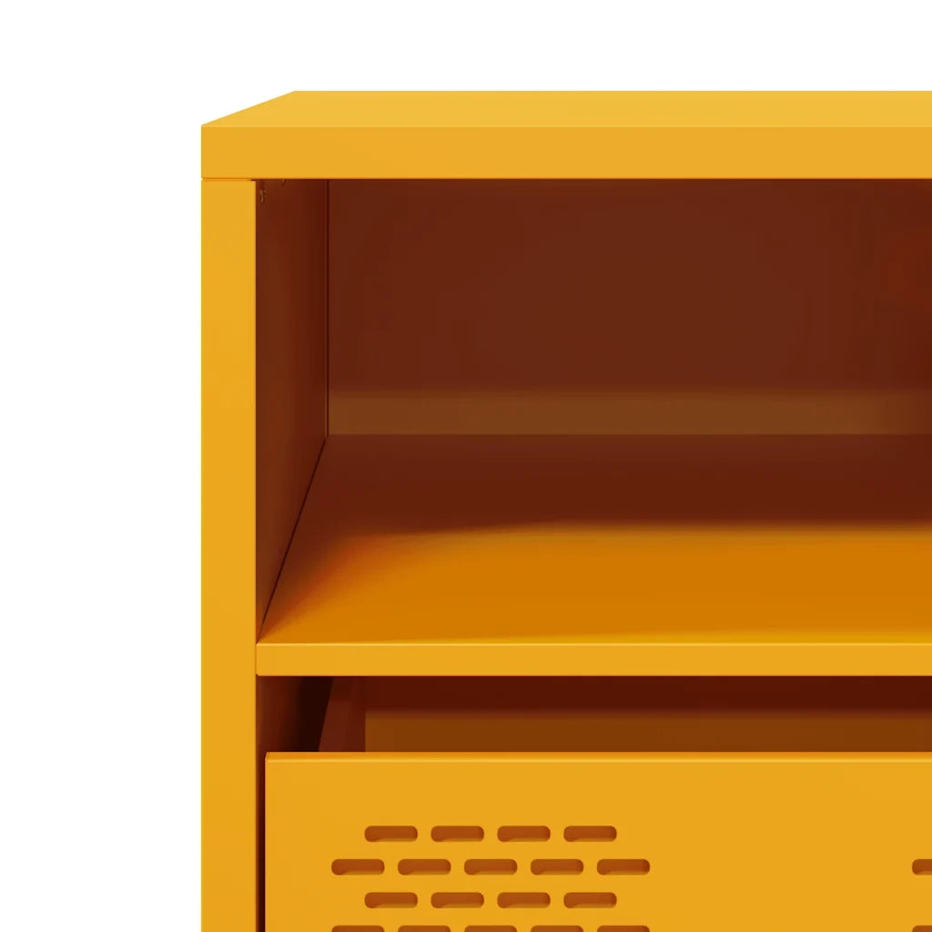 Mobile TV Giallo Senape 101,5x39x43,5 cm in Acciaio