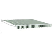 Tenda da Sole | Tenda parasole Verde e Bianco 300 x 250 x 165 cm Poliestere