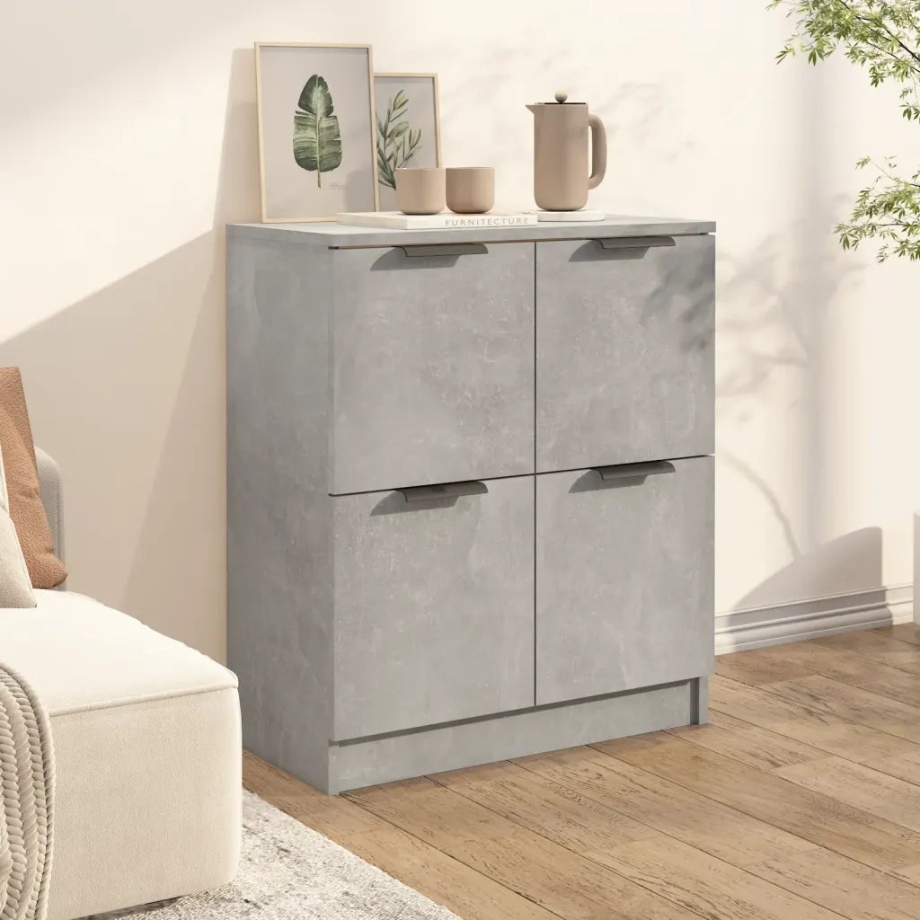 Credenza Grigio Cemento 60x30x70 cm in Legno Multistrato 811101