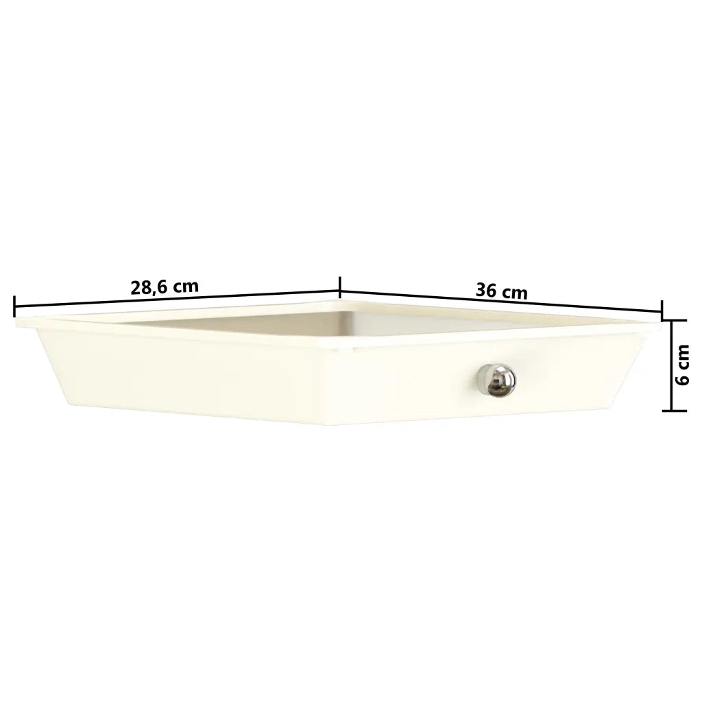 Carrello Portaoggetti Mobile con 10 Cassetti Bianco in Plastica 320403