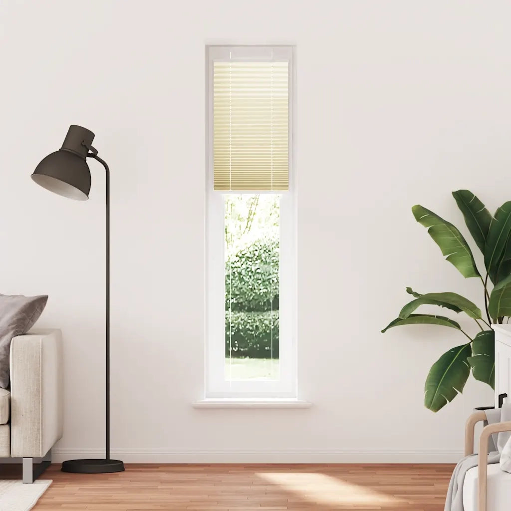 Tenda Plissettata Crema 50x200 cm Larghezza Tessuto 49,4 cm 4015303