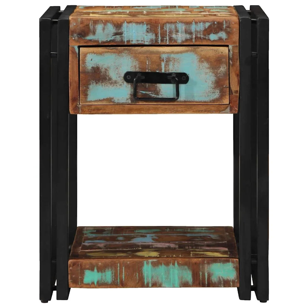 Armadio da Notte 40 x 40 x 50 cm Legno Recuperato Massello 4016702