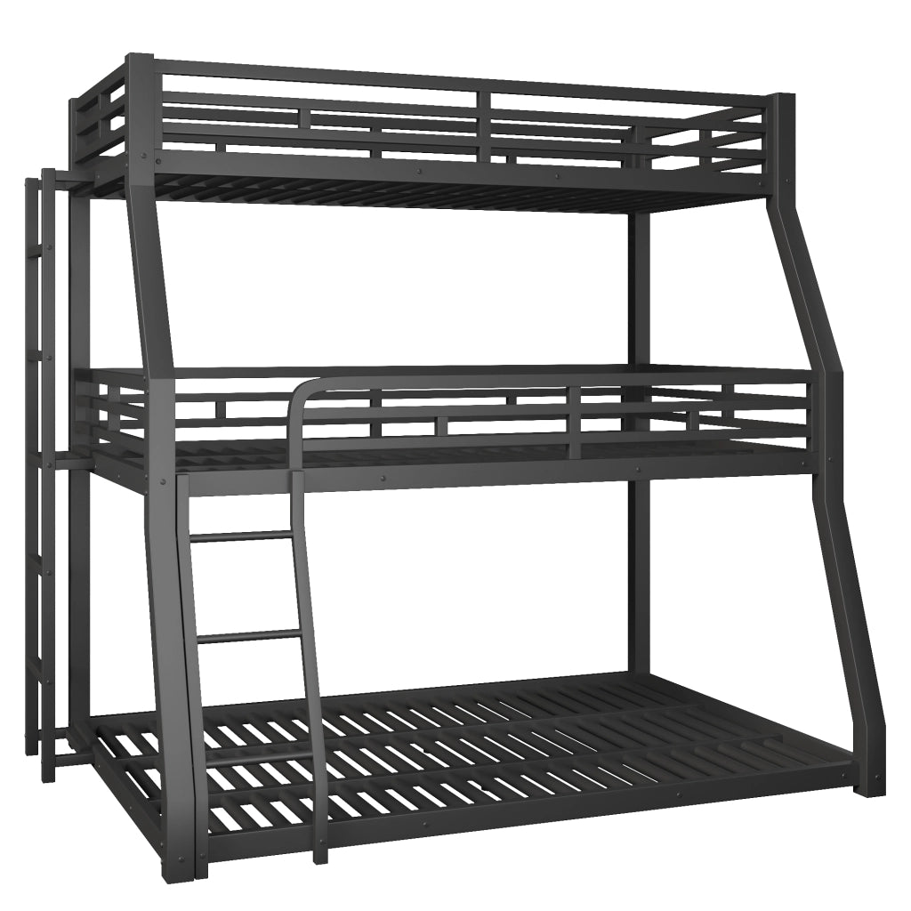 letto a castello metallo nero 147 x 213 cm