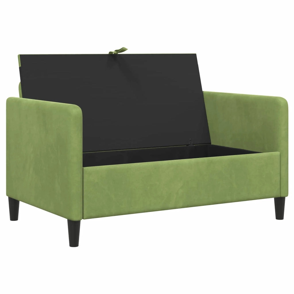 Divano con Storage Verde chiaro 122 x 78 x 87 cm Poliestere 42036908