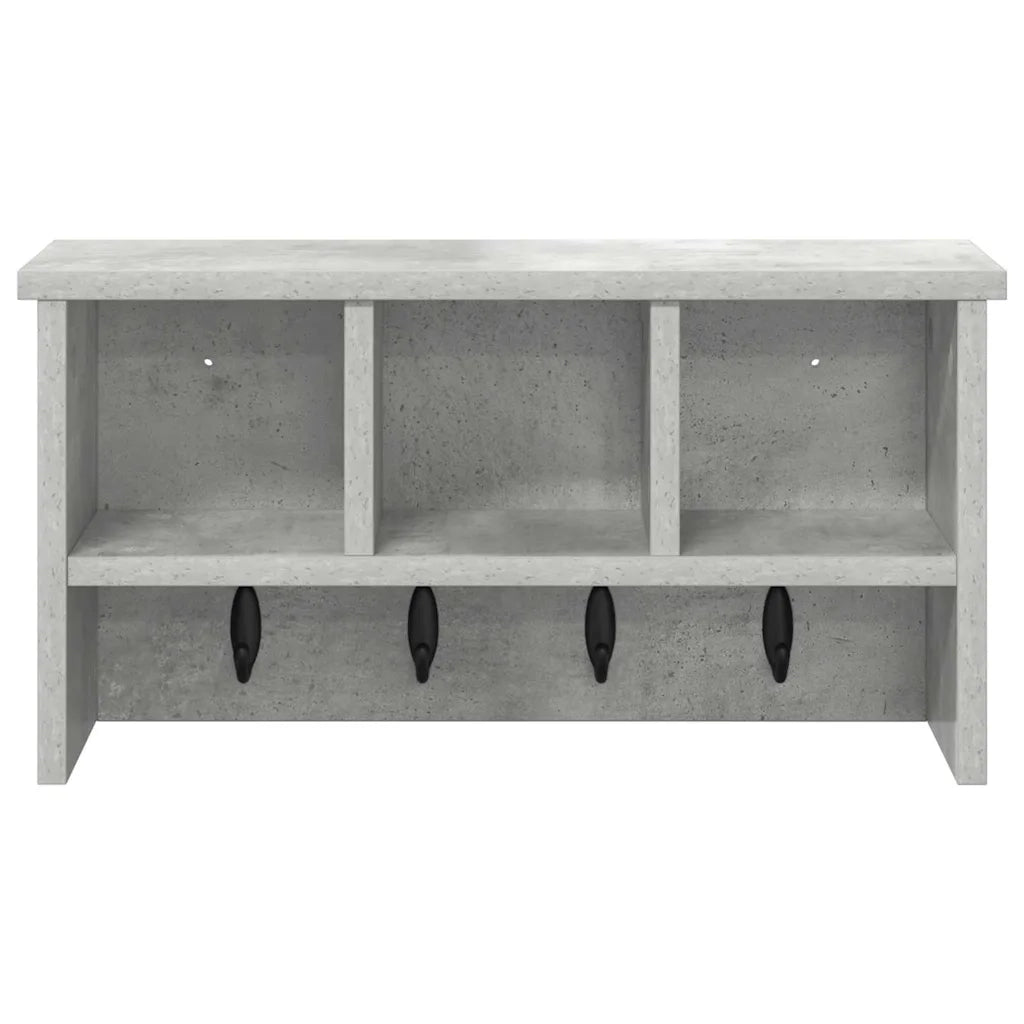 Appendiabiti a muro Grigio cemento 50 x 16 x 26 cm CFW9133054