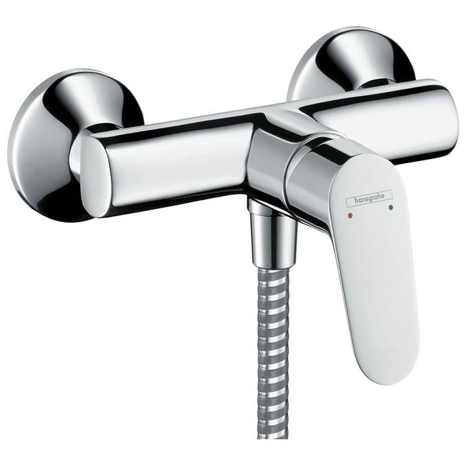 Hansgrohe HG31960000 Focus Miscelatore Monocomando Doccia Esterno con Cartuccia in Ceramica Limitatore di Temperatura Regolabile e Valvola Antiriflusso colore Cromo