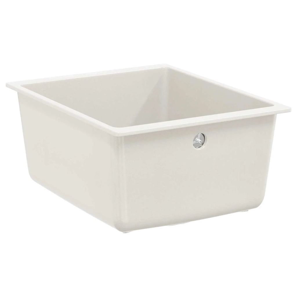 Lavello Bianco 370 x 460 mm 80% Quarzo e 20% Resina