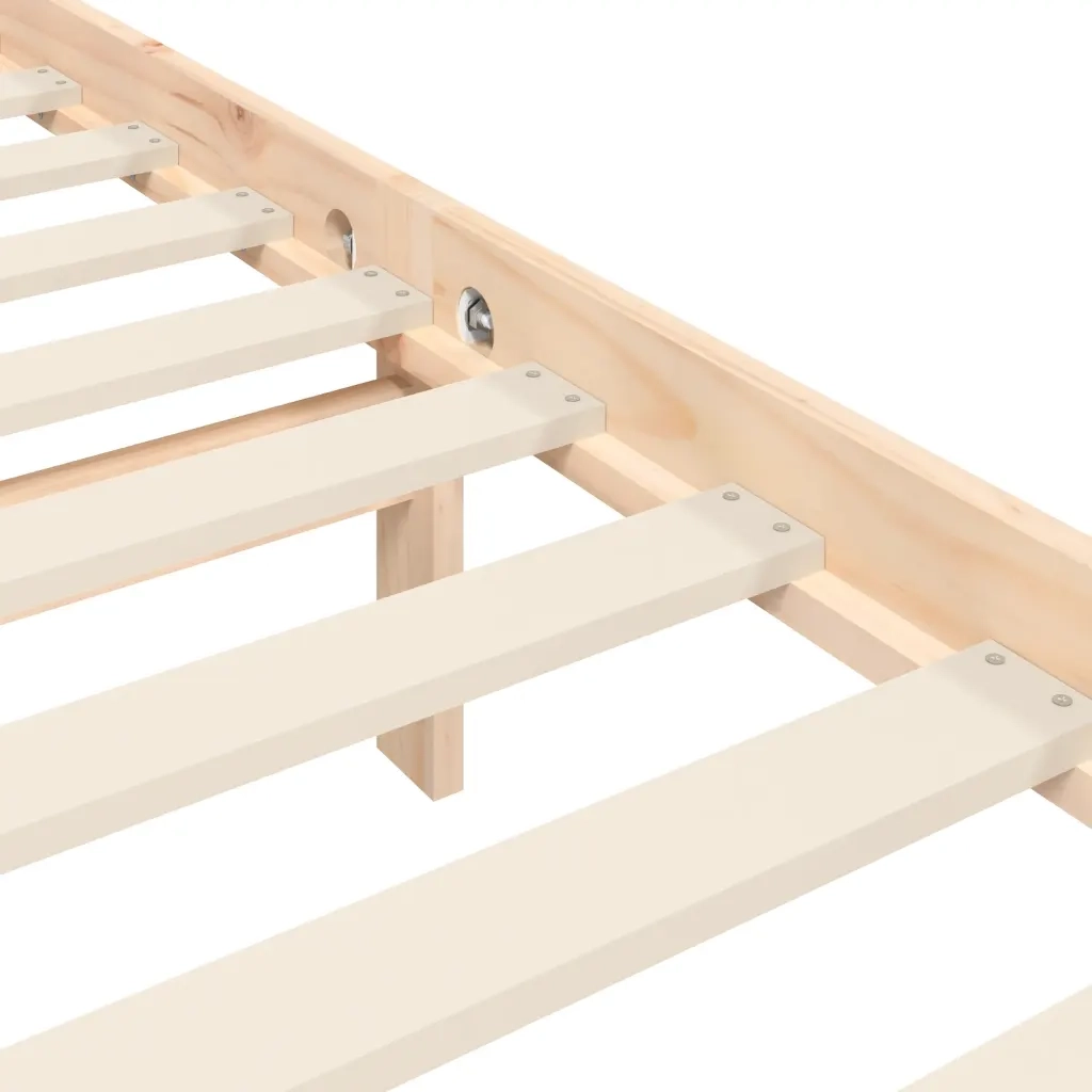 Giroletto senza Materasso 200x200 cm in Legno Massello di Pino 3193681
