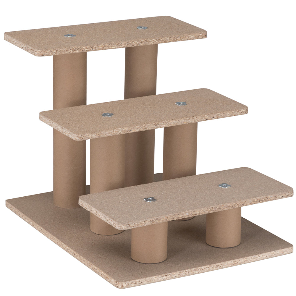 Scala per Animali Domestici Scalini per Gatti e Cani Rivestimento Peluche Beige